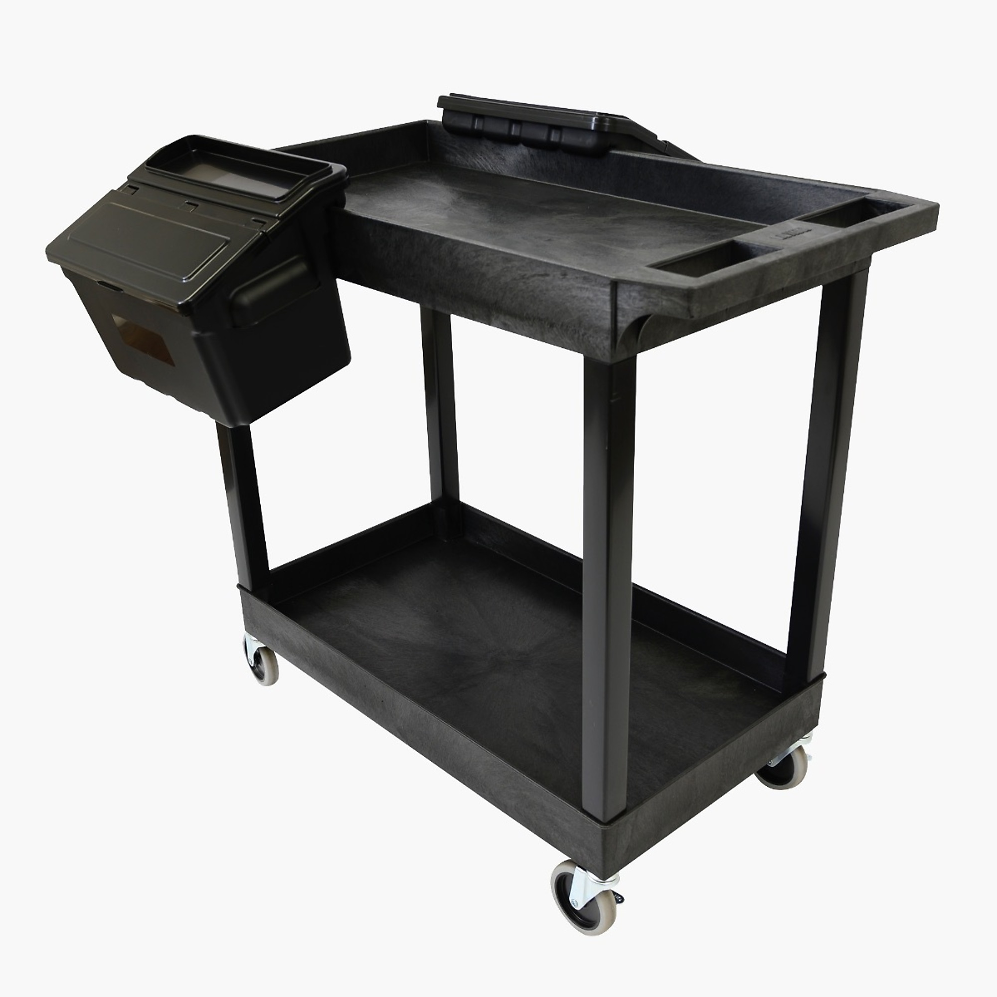 Luxor 32in. x 18in. Tub Cart w Bins, Total Capacity 500 lb, Model# EC11-B-OUTRIG